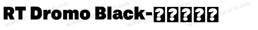 RT Dromo Black字体转换